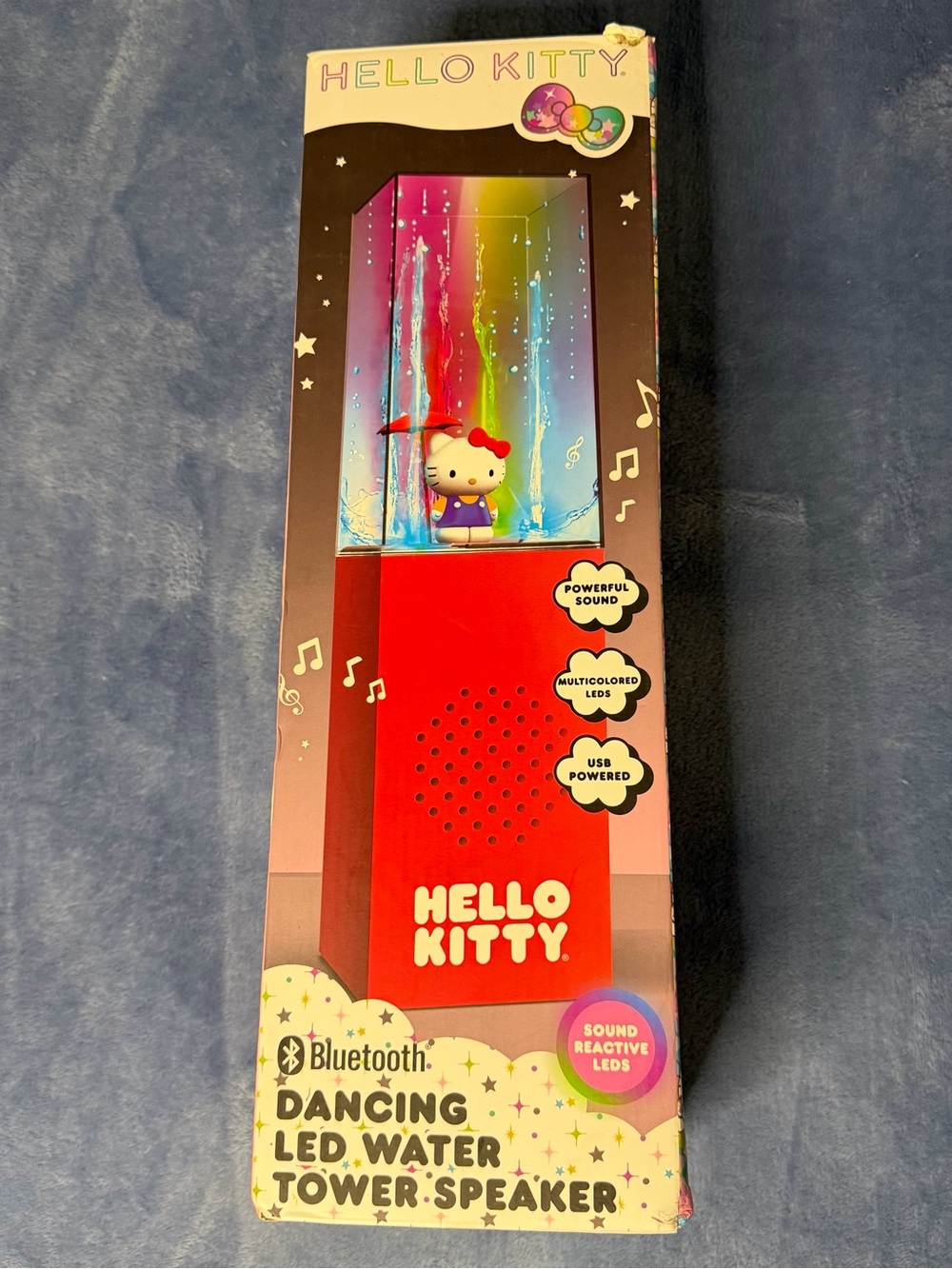 Hello Kitty Red Bluetooth LED Water Tower Speaker